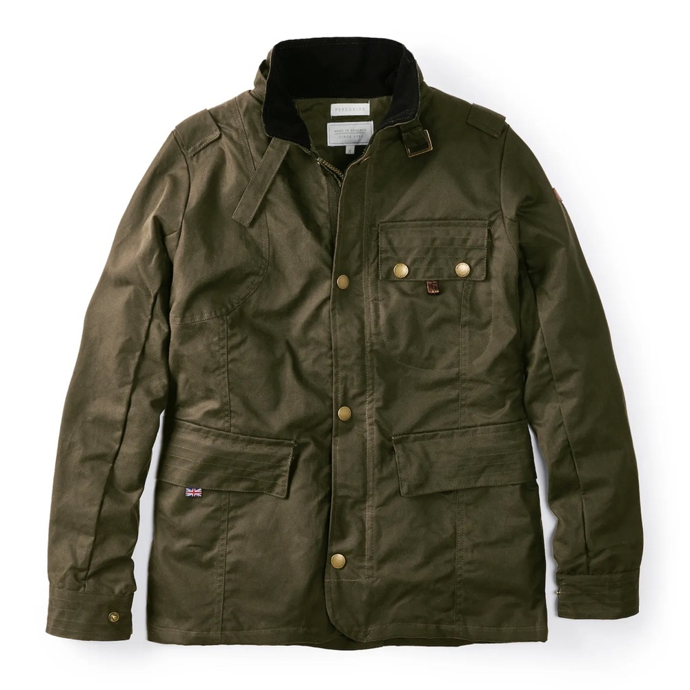 Peregrine Waxed Bexley Jacket, Olive, XL